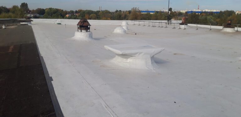 Реконструкция старой кровли Реконструкция кровли на ПВХ мембрану